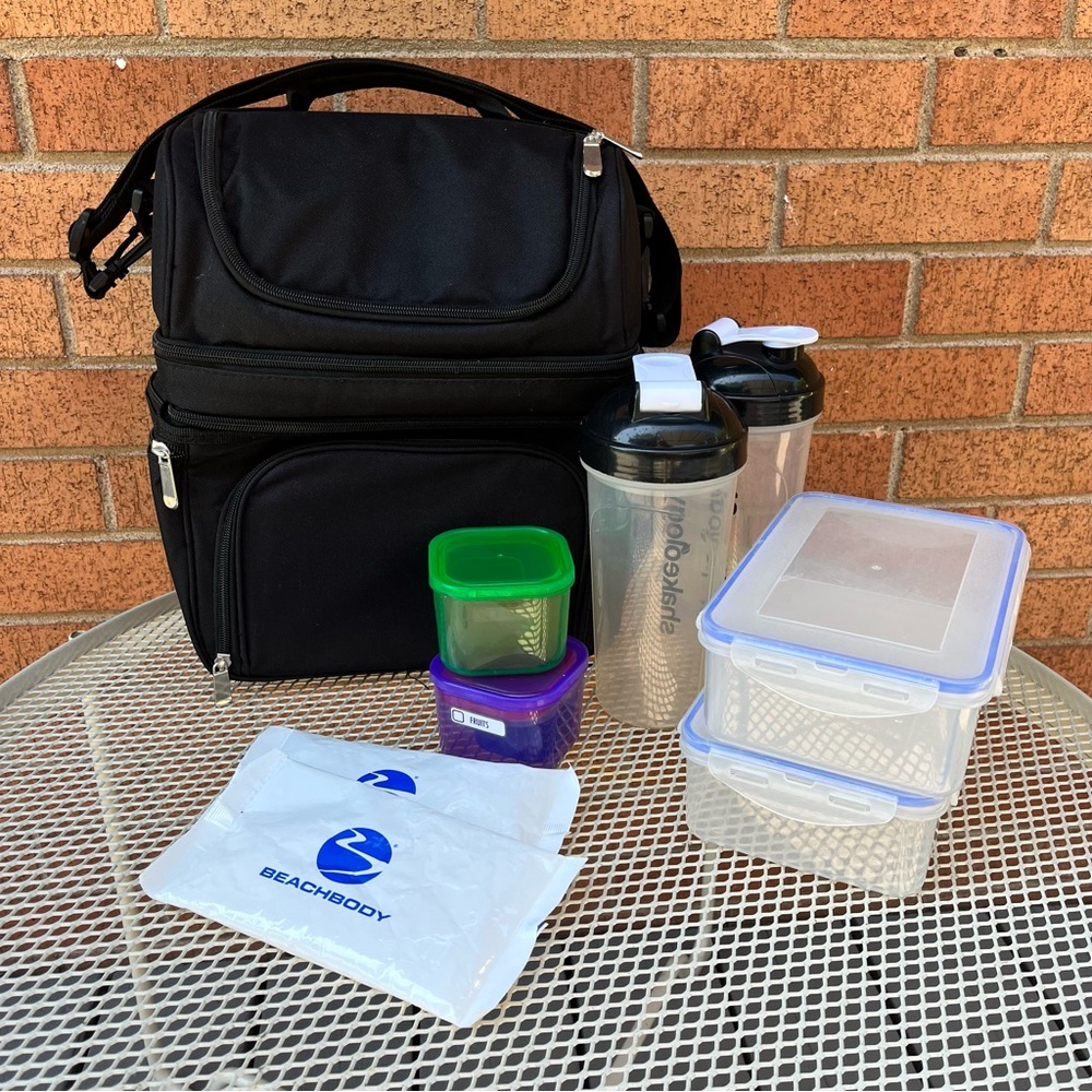 BODi | Beachbody Cooler Tote with BONUS Shakeology Cups & FIXATE containers
